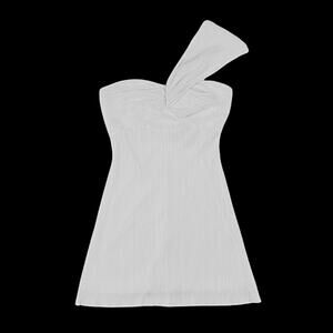 NBD Cleo One-Shoulder White Dress  | Size S